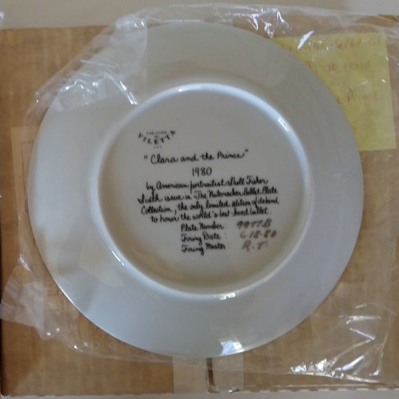 The Nutcracker Ballet - Plate 6 : "Clara & The Prince" #9977B - 1980 - Picture 2 of 2